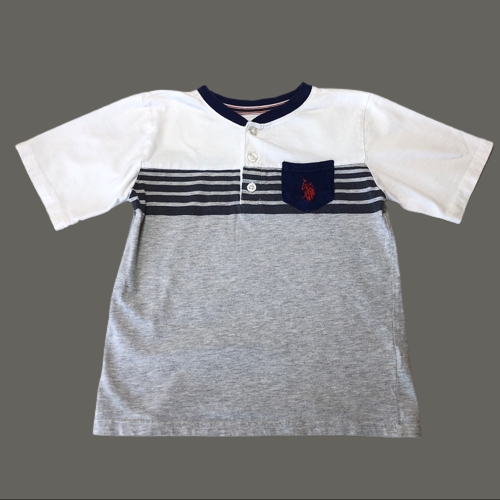 U.S. Polo Assn. Short Sleeve Pocket Henley Shirt